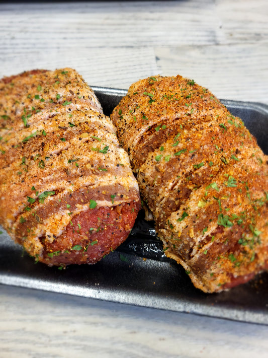 Bacon Wrapped Boudin Bomb