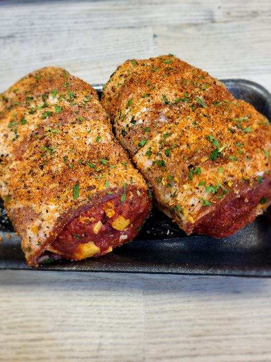 Bacon Wrapped Cheddar Bombs