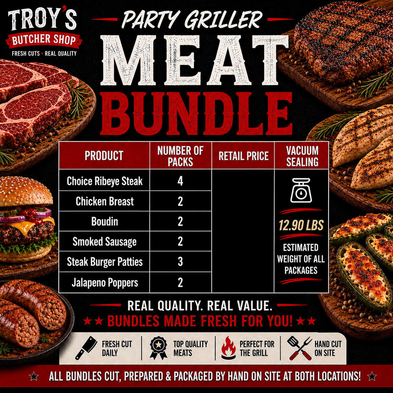 Party Griller Meat Bundle