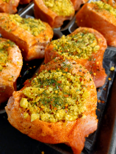 Dressing Stuffed Pork Chops [dms][natty]